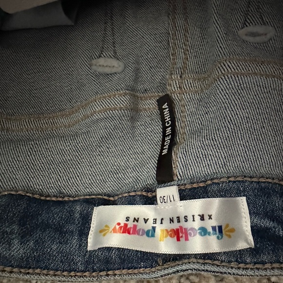 NWT Freckled Poppy x Risen Wide Leg Jeans size 11/30 - Picture 5 of 8